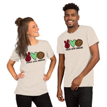 Load image into Gallery viewer, Peace Love Cookies - Short-Sleeve Unisex T-Shirt
