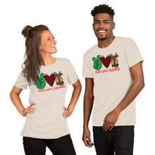 Load image into Gallery viewer, Peace Love Christmas 2 - Short-Sleeve Unisex T-Shirt