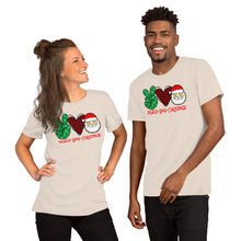 Load image into Gallery viewer, Peace Love Christmas 3 - Short-Sleeve Unisex T-Shirt