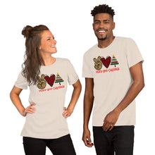 Load image into Gallery viewer, Peace love Christmas 6 - Short-Sleeve Unisex T-Shirt