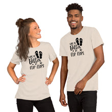 Load image into Gallery viewer, Life is Better in Flip Flops - Short -Sleeve Unisex T-Shirt