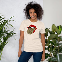 Load image into Gallery viewer, Red Lips and Leopard Tongue - Short-Sleeve Unisex T-Shirt