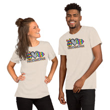 Load image into Gallery viewer, Peace Love  Pride - Short-Sleeve Unisex T-Shirt
