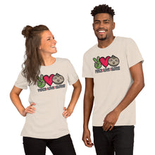 Load image into Gallery viewer, Peace Love Sloths - Short-Sleeve Unisex T-Shirt