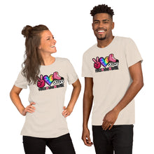 Load image into Gallery viewer, Peace Love Skate - Short-Sleeve Unisex T-Shirt