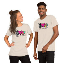 Load image into Gallery viewer, Peace Love Painting - Short-Sleeve Unisex T-Shirt