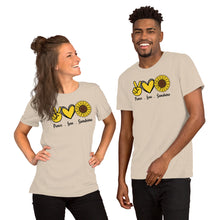 Load image into Gallery viewer, Peace Love Sunshine - Short-Sleeve Unisex T-Shirt