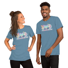 Load image into Gallery viewer, Peace Love Unicorns - Short-Sleeve Unisex T-Shirt