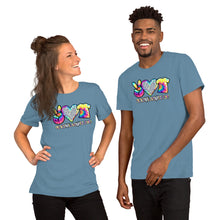 Load image into Gallery viewer, Peace Love Tie Dye - Short-Sleeve Unisex T-Shirt