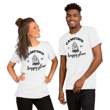 Load image into Gallery viewer, Camping is my Happy Place Short-Sleeve Unisex T-Shirt