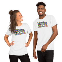 Load image into Gallery viewer, Peace Love  Pride - Short-Sleeve Unisex T-Shirt