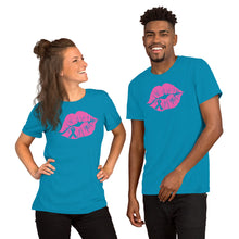 Load image into Gallery viewer, Breast Cancer Lips - Short-Sleeve Unisex T-Shirt