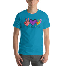 Load image into Gallery viewer, Peace-love-teach - Short-Sleeve Unisex T-Shirt