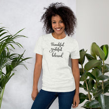 Load image into Gallery viewer, thankful-grateful-blessed - Short-Sleeve Unisex T-Shirt