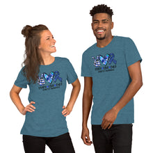 Load image into Gallery viewer, Peace Love Cure Diabetes Tie Dye - Short-Sleeve Unisex T-Shirt