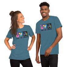 Load image into Gallery viewer, Peace Love Radiology Colorful - Short-Sleeve Unisex T-Shirt