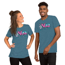 Load image into Gallery viewer, peace-love-camp 2 - Short-Sleeve Unisex T-Shirt