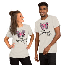 Load image into Gallery viewer, I'm A Survivor Butterfly - Short-Sleeve Unisex T-Shirt