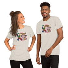 Load image into Gallery viewer, Fight cancer in every color - Short-Sleeve Unisex T-Shirt