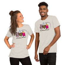 Load image into Gallery viewer, Peace - Love - Travel Short-Sleeve Unisex T-Shirt