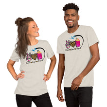 Load image into Gallery viewer, Peace-Love-Travel - Airplane Short-Sleeve Unisex T-Shirt