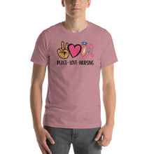 Load image into Gallery viewer, Peace Love Nursing 2 - Short-Sleeve Unisex T-Shirt