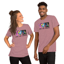 Load image into Gallery viewer, Peace Love Radiology Colorful - Short-Sleeve Unisex T-Shirt