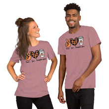 Load image into Gallery viewer, Peace-love-pumpkin - Short-Sleeve Unisex T-Shirt