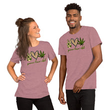 Load image into Gallery viewer, peace-love-cbd - Short-Sleeve Unisex T-Shirt