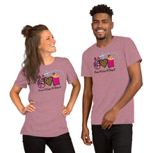 Load image into Gallery viewer, Peace - Love - Travel Short-Sleeve Unisex T-Shirt