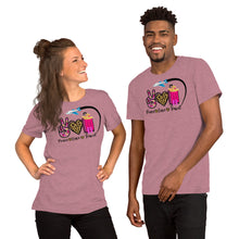 Load image into Gallery viewer, Peace-Love-Travel - Airplane Short-Sleeve Unisex T-Shirt