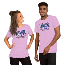Load image into Gallery viewer, Peace Love Cure Diabetes Tie Dye - Short-Sleeve Unisex T-Shirt