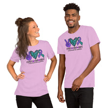 Load image into Gallery viewer, Peace Love Hope Suicide Prevention Leopard - Short-Sleeve Unisex T-Shirt