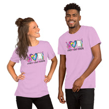 Load image into Gallery viewer, Peace Love Dental Colorful - Short-Sleeve Unisex T-Shirt