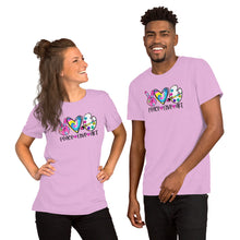 Load image into Gallery viewer, Peace Love Art Colorful - Short-Sleeve Unisex T-Shirt