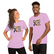 Load image into Gallery viewer, Fight cancer in every color - Short-Sleeve Unisex T-Shirt