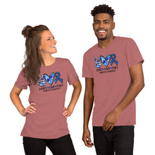 Load image into Gallery viewer, Peace Love Cure Diabetes Tie Dye - Short-Sleeve Unisex T-Shirt