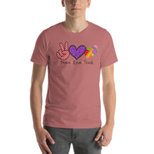 Load image into Gallery viewer, Peace-love-teach - Short-Sleeve Unisex T-Shirt