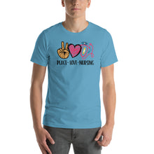 Load image into Gallery viewer, Peace Love Nursing 2 - Short-Sleeve Unisex T-Shirt