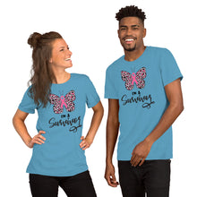 Load image into Gallery viewer, I'm A Survivor Butterfly - Short-Sleeve Unisex T-Shirt