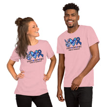 Load image into Gallery viewer, Peace Love Cure Diabetes Tie Dye - Short-Sleeve Unisex T-Shirt