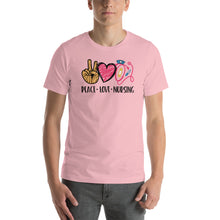 Load image into Gallery viewer, Peace Love Nursing 2 - Short-Sleeve Unisex T-Shirt