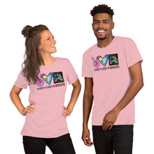Load image into Gallery viewer, Peace Love Radiology Colorful - Short-Sleeve Unisex T-Shirt