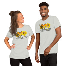 Load image into Gallery viewer, Peace Love Cure Childhood Cancer Sunflower - Short-Sleeve Unisex T-Shirt