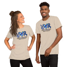 Load image into Gallery viewer, Peace Love Cure Diabetes Tie Dye - Short-Sleeve Unisex T-Shirt