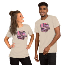 Load image into Gallery viewer, Cancer Word Art - Short-Sleeve Unisex T-Shirt