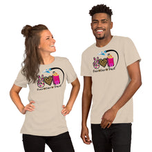 Load image into Gallery viewer, Peace-Love-Travel - Airplane Short-Sleeve Unisex T-Shirt