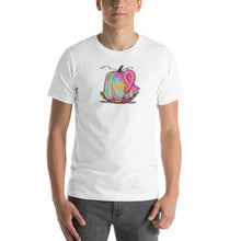 Load image into Gallery viewer, Pumpkin Pink Ribbon - Short-Sleeve Unisex T-Shirt