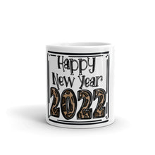 Load image into Gallery viewer, Happy New Year 2022 White glossy mug