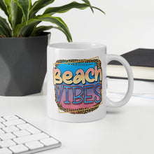Load image into Gallery viewer, Beach Vibes White glossy mug